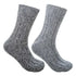 Grey Rag Socks 2-Pack, Classic Wool Blend in Light Grey and Anthracite, Soft Breathable Comfort for Everyday Wear, Size 35-38 EU for Men Women