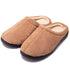 Unisex Relax Gel Slippers with Memory Foam and Anti-Fatigue Sole, Warm Plush Lining for Home, Comfortable Cushioned S Size for Indoor Use