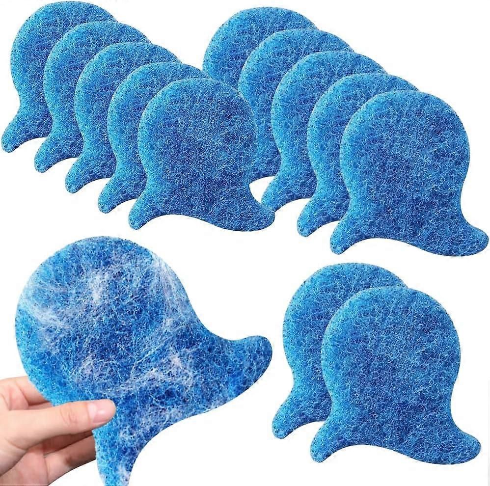 10 Pack Reusable Pet Hair Removers for Washing Machines, Microfiber Laundry Fur Catchers for Clothes, Bedding and Blankets, Blue
