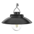 Rechargeable Retro LED Camping Lantern with Hanging Hook, 200 lm Warm Light, 1200 mAh USB-C Battery and 2 Modes, Black