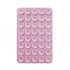 Reusable Silicone Suction Cup Phone Holder Pad for Hands-Free Mounting on Mirrors and Smooth Surfaces, Washable Self-Adhesive, Pink