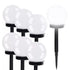 6 Pack Solar Powered Garden Stake Lights with Automatic Dusk to Dawn Sensor, IP44 Weatherproof Path Lighting, Cool White, 35 cm