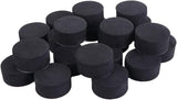 24 Pack Self-Adhesive Flower Pot Feet, Round Plant Pot Risers for Drainage, Slip Protection and Patio Protection, Black, 1.5 cm