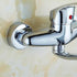 Wall-mounted faucet (1 piece), Brass material, 5 cm Spout Reach, 15 cm Connection Spacing, cold water use, Chrome Finish