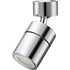 Dual Function 360 Degree Rotation Swivel Faucet Spray Head, Soft Bubble and Strong Spray, FM22 Adapter, stainless steel material