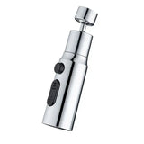 Spray head compatible with kitchen mixer 3 Spray Modes 720 Degree Rotation Rotatable faucet shower, Silver Finish