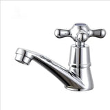 Single Cold Water Faucet, Single Cold Water Faucet Basin Faucet, alloy material, G1/2 Thread, Chrome/Blue Finish Options