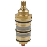 Brass Thermostatic Shower Valve with Cartridge and Handle for Shower Mixer, brass construction, durable plumbing accessory, Black Finish