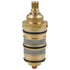 Brass Thermostatic Shower Valve with Cartridge and Handle for Shower Mixer, brass construction, durable plumbing accessory, Black Finish