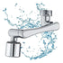 1080 Degree Rotation Rotatable faucet extender + 2 water outlet modes, 1080 degree rotation, splash reduction, Silver Finish