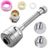 Swivel water tap, kitchen faucet extension, 360 degree rotation, splash reduction, leak-resistant use, multiple spray modes