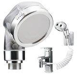 Shower Hose with Nozzle for Washbasin and Sink, Plastic Handheld Sprayer Hose, Universal Compatibility, Chrome Finish