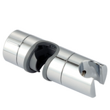 Hand shower holder for shower rod adjustable 18-25 mm Shower Rod Fit ABS, 11.73 x 4 cm Overall Size, Silver Finish