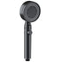 5 Spray Modes Adjustable High Pressure Shower One-Button Stop Water Massage Shower Head Water Saving Shower Bathroom Accessories, Black Finish