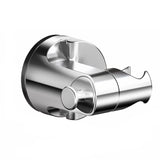 Adjustable Shower Head Holder with Suction Cup, ABS material, comfortable shower coverage, bathroom upgrade use, Silver Finish