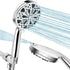 Shower Head 8+2 Functions Handheld Shower Nozzle with High Pressure Water Jet and Detachable Hose, high-pressure spray