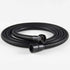 Stainless Steel Shower Hose, Kink-Resistant and Explosion-Proof, Brass Fittings, G1/2 Thread, 1.5 m Hose Length, Matte Black Finish