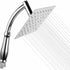 Powerful Rain Shower Head- High Pressure Rain Shower Heads- Large Square Shower Head Universal Replacement Shower Accessories, Chrome Finish