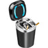 High Quality {CA}Portable ashtray for car, LED ashtray with lid for car, home, office, Made of Steel, Blue Color
