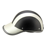 Motorcycle Half Helmet Cap Half Helmet Electric Bike Scooter UV Protection Safety Helmet 54-60cm Silver Silver, Made of Fabric