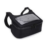 Replacement Electric Bicycle Handlebar Front Bag Waterproof Motorcycle Main Bag Motocross E-Scooter Phone Navigation Bag Package Pouch, Black Color