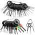 Terminal Ejector Kit Terminal Removal Tool, Electrical Wiring Car Disassembly Tool Connector Crimp Pin Puller 41pcs, Made of Metal