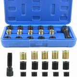 16 Pieces Spark Plug Thread Repair Kit, M14 x 1.25 mm Spark Plug Thread Repair Kit, M16 Tap with Portable Case, Spark Plug Repair Tool., Made of Steel
