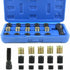 16 Pieces Spark Plug Thread Repair Kit, M14 x 1.25 mm Spark Plug Thread Repair Kit, M16 Tap with Portable Case, Spark Plug Repair Tool., Made of Steel