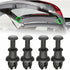 Replacement 4pcs rear parcel shelf mounting clips audi a3 s3 q5 sq5 vw golf r32 gti tiguan polo black, Made of Plastic