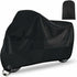 Replacement Waterproof motorcycle cover xxl black for scooter bike protection against dust snow rain wind uv., Made of Fabric, Silver Color