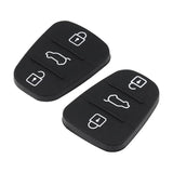 2Pcs Silicone Key Case Compatible with Kia Sportage Cee'd Picanto Rio \u0026 Hyundai i10 i20 i30 ix20 ix35 - 3 Buttons Remote Control Cover
