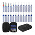 36PC Terminal Removal Tool Kit Pin Extractor, Terminal Stripping Kit, Electrical Wire Connector, Made of Metal, Blue Color, 36 Pcs Pack