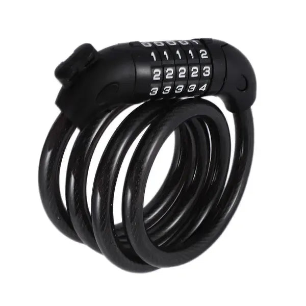 Compatible Anti-Theft Portable Code Lock for MAx G30 for M365 Electric Scooter Lock Accessories_jar, Made of Steel, Black Color