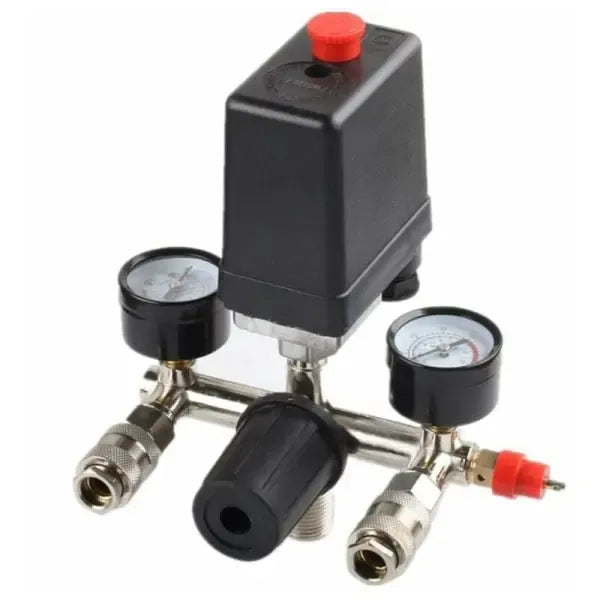 Professional Pressure regulator with pressure switch Replacement for  compressor Pressure switch with 2 displays