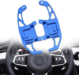 High-performance aluminum gearshift paddles (blue) for Golf Golf 7 R-line (models 2015-2019), Golf 7 GTI (models 2015-2019), Replacement Part