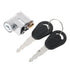 Long Lasting Premium Compatible Battery Lock Cover with 2 Keys E-Bike Switch, Made of Metal, Black Color, Easy Installation