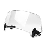 Transparent Color Universal Motorcycle Adjustable Windshield Extension Windscreen Spoiler Deflector, Made of Plastic