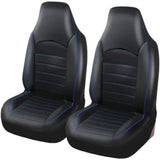 TS-Classique Universal Front Seat Covers Replacement for  Car, Car Seat Covers Front, Blue, Made of Leather, Gray Color