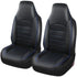 TS-Classique Universal Front Seat Covers Replacement for  Car, Car Seat Covers Front, Blue, Made of Leather, Gray Color