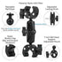 Motorcycle Bicycle Double Clamp Mount For Insta360 One X2 X3 X4 GoPro 12 11 10 SJCAM Selfie Stick Monopod Mount Handlebar Stand Type E