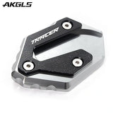 CNC side stand extension and tire valve guard for Yamaha Tracer 900 /gt 700 /gt Tracer 9/gt 7/gt Mt-09 Sp Mt07, Made of Aluminum