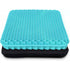 Thick Gel Seat Cushion with Non-Slip Coating Breathable Honeycomb Pattern Absorbs Pressure Points for Car Office Chair Wheelchair (Milk Blue)