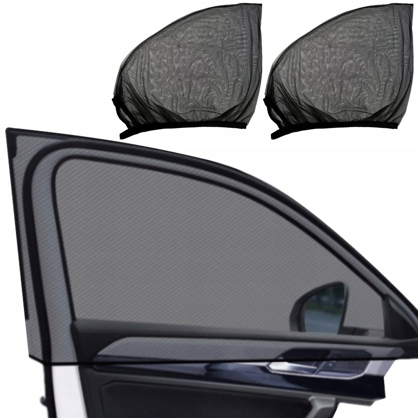 Sturdy Heavy Duty Sunshade / Mosquito Net for Car - Attached over the car door, Made of Nylon, Top Quality, Easy to Use