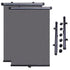 Long Lasting Premium 2-Pack - Sunshade Roller Blind for Car - 40x47 cm, Made of Pvc, Black Color, Easy Installation