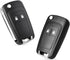 Buttons Remote Car Key Case Replacement Fob Compatible with Vauxhall Opel Astra Insignia Vectra Zafira Meriva Mokka Key Shell (With Blade)