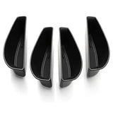 Premium 4pcs - Id.4 Id4 Id 4 Door Handle Storage Box Accessories, Replacement Part, Made of Plastic, Black Color
