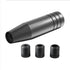 Aluminum Car Gear Shift Knob, Universal Long Handle Manual Gear Shifter Lever with 3 Thread Adapters M8 M10 M12, by DEBUNS, Black Color