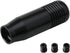 8.5CM Manual Car Gear Shift Knob - Universal 5.6-Speed Aluminum Gear Shift Knob Adapter - Gear Shift Knob (Black) Black—yux