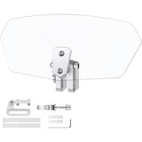 Motorcycle Windshield Adjustable Clip On Windscreen Extension Spoiler Wind Deflector for Motorcycle-Clear, Replacement Part