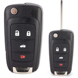 Long Lasting Premium Button Car Key Fob Case Cover For Chevrolet Camaro 2010-2013, Replacement Part, Black Color